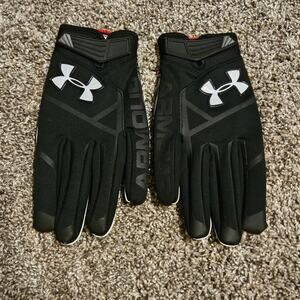Under Armour Coldgear Football Gloves Size L Athletic Performance Sports Winter